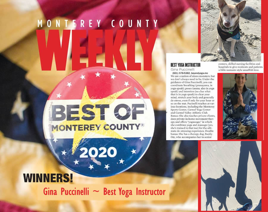 Monterey County Weekly Best Of Honors Gina!